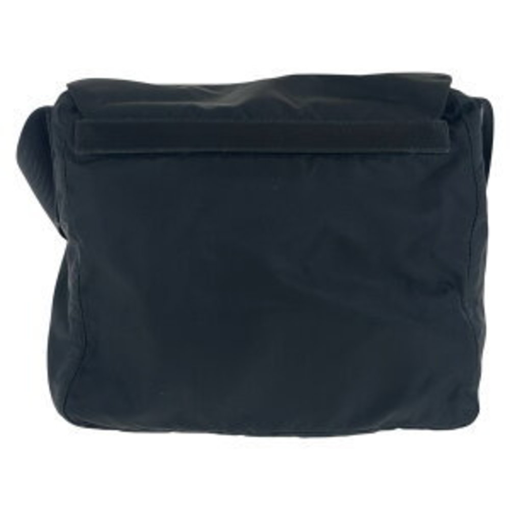 Prada Nylon Black Bag Pouch Triangular Shoulder T… - image 1